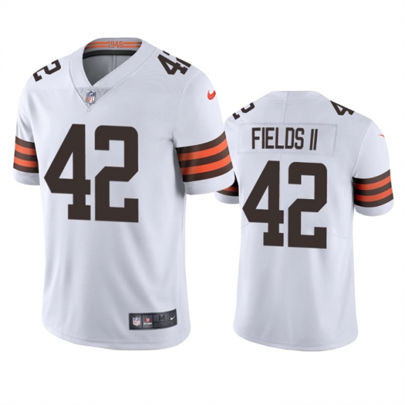 Cleveland Browns #42 Tony Fields II White Vapor Untouchable Limited Stitched