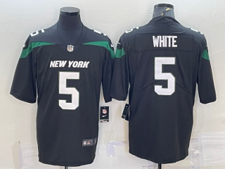 New York Jets #5 Mike White Black Vapor Untouchable Limited Stitched Jersey