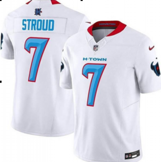 Houston Texans #7 C.J. Stroud white 2024 Vapor F.U.S.E. Limited Stitched Jersey