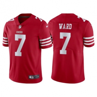 San Francisco 49ers #7 Charvarius Ward Red Vapor Untouchable Limited Stitched