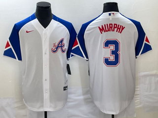 Atlanta Braves #3 Dale Murphy White 2023 City Connect Cool Base Stitched Baseball