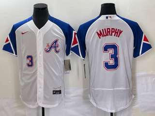 Atlanta Braves #3 Dale Murphy White 2023 City Connect Flex Base Stitched Jersey