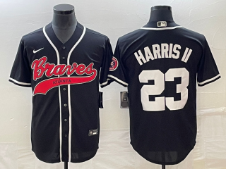 Atlanta Braves #23 Michael Harris II Black Cool Base Stitched Baseball Jersey