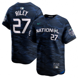 Atlanta Braves #27 Austin Riley Royal 2023 All-Star Cool Base Stitched Baseball Jersey