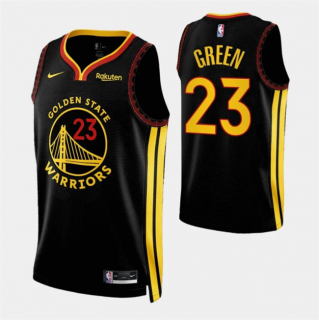 Golden State Warriors #23 Draymond Green Black 2023- 24 City Edition Stitched Basketball