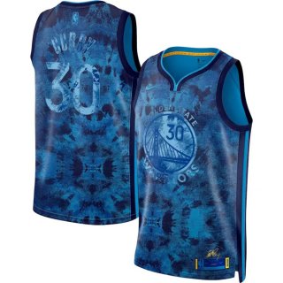 Golden State Warriors #30 Stephen Curry Blue Select Series Stitched Basketball Jersey