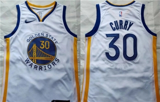 Golden State Warriors #30 Stephen Curry White Stitched Basketball Jersey