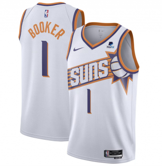 Phoenix Suns #1 Devin Booker White 2023 Association Edition Stitched Basketball