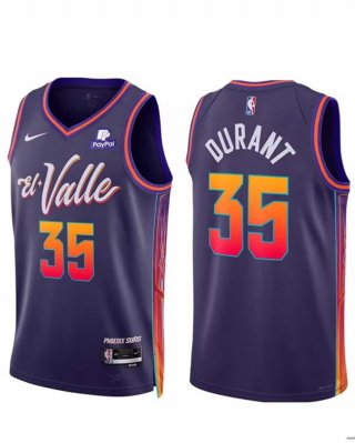 Phoenix Suns #35 Kevin Durant Purple 2023 24 City Edition Stitched Basketball