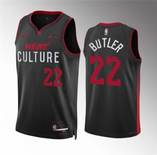 Miami Heat #22 Jimmy Butler Black 2023 24 City Edition Stitched Basketball Jersey