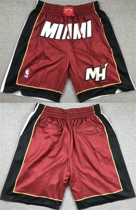 Miami Heat Red Shorts (Run Small)