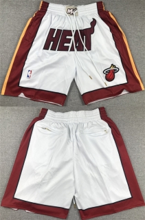 Miami Heat White Shorts (Run Small) 2