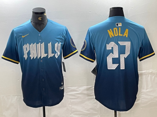 Philadelphia Phillies #27 Nola 2024 city jersey 3