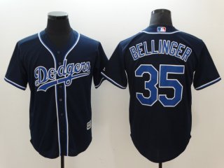 Los Angeles Dodgers #35 Cody Bellinger Navy Cool Base Stitched MLB Jersey