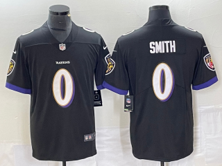Baltimore Ravens #0 Smith black jersey
