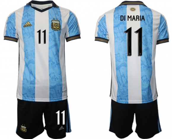 Argentina #11 Di Maria WhiteBlue