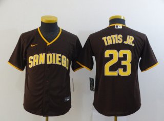San Diego Padres #23 Fernando Tatis Jr. Coffee Flex Base Stitched Jersey
