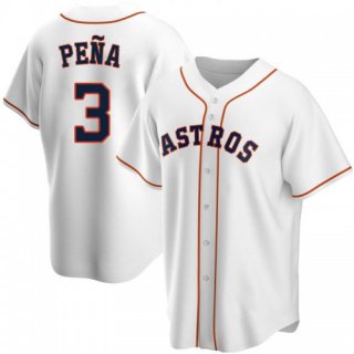 Houston Astros #3 Jeremy Peña White Cool Base Stitched Jersey