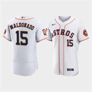 Houston Astros #15 Martín Maldonado White 60th Anniversary Flex Base Stitched