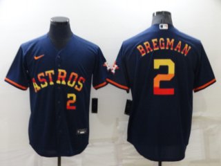 Houston Astros #2 Alex Bregman 2022 Navy Cool Base Stitched Jersey