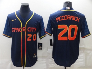 Houston Astros #20 Chas McCormick 2022 Navy City Connect Cool Base Stitched