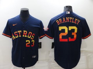 Houston Astros #23 Michael Brantley 2022 Navy Cool Base Stitched Jersey