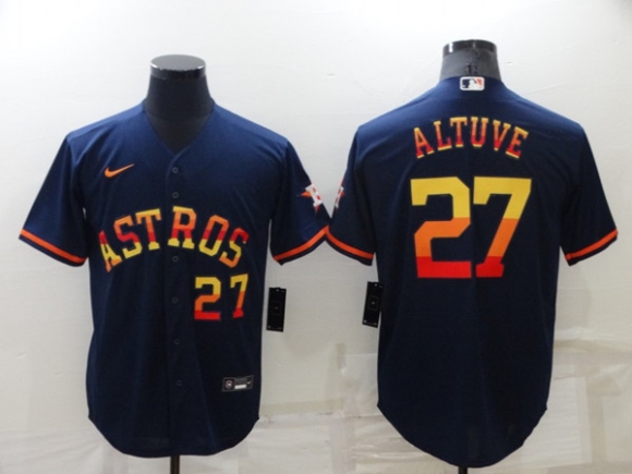 Houston Astros #27 Jose Altuve 2022 Navy Cool Base Stitched Jersey