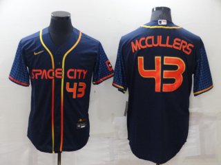 Houston Astros #43 Lance McCullers 2022 Navy City Connect Cool Base Stitched