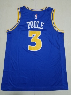 Golden State Warriors #3 poole blue jersey