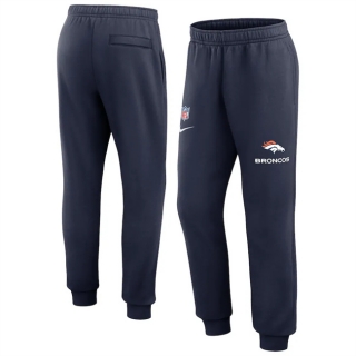 Denver Broncos Navy Chop Block Fleece Sweatpants