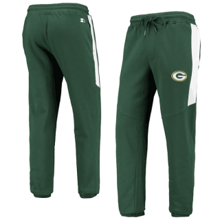 Green Bay Packers Starter Green White Goal Post Fleece Pants