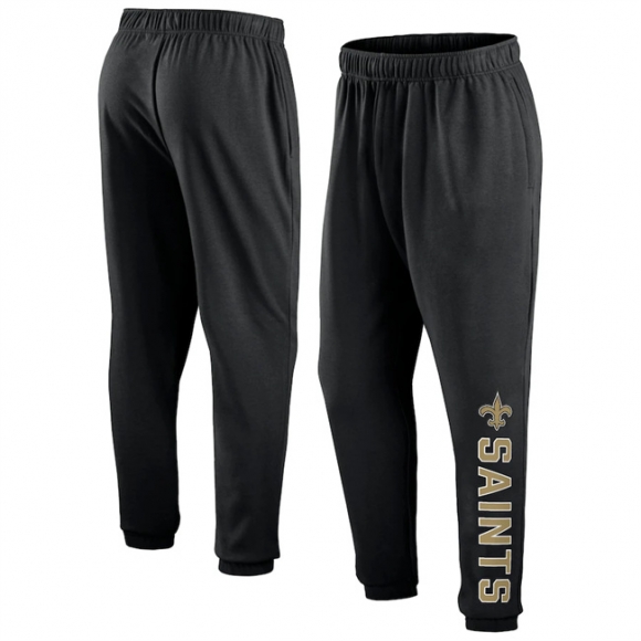 New Orleans Saints Black From Tracking Sweatpants 2