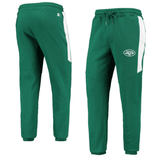 New York Jets Starter Green White Goal Post Fleece Pants