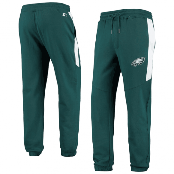 Philadelphia Eagles Starter Green White Goal Post Fleece Pants