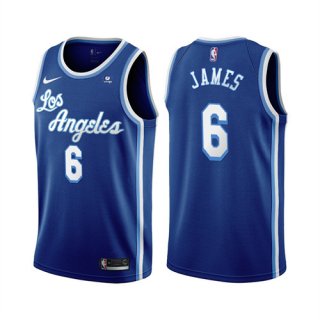 Los Angeles Lakers #6 LeBron James Black Bibigo Stitched Basketball Jersey