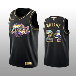 Los Angeles Lakers #24 Kobe Bryant 2021-22 Black Golden Edition 75th Anniversary