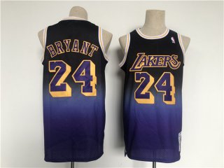 Los Angeles Lakers #24 Kobe Bryant Purple Throwback Basketball Jersey