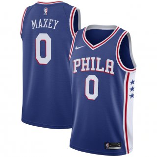 s Philadelphia 76ers #0 Tyrese Maxey Stitched NBA Jersey