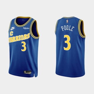 Golden State Warriors #3 Jordan Poole 2022-23 Blue Stitched Basketball Jersey