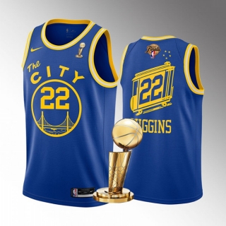 Golden State Warriors #22 Andrew Wiggins Royal 2022 NBA Finals Champions Stitched jersey