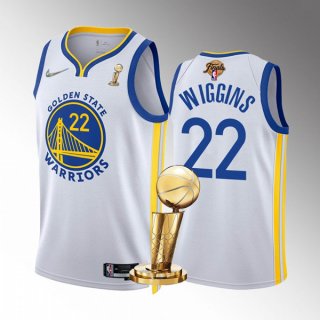 Golden State Warriors #22 Andrew Wiggins White 2022 NBA Finals Champions Stitched