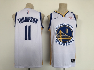 Golden State Warriors #11 Klay Thompson White Stitched Basletball Jersey