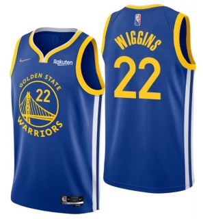 Golden State Warriors #22 Andrew Wiggins 2022 Royal 75th Anniversary Stitched Jersey