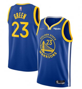 Golden State Warriors #23 Draymond Green Royal 75th Anniversary Stitched Basketball