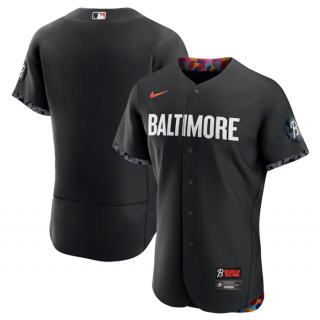 Men's Baltimore Orioles Baltimore Orioles Blank Black 2023 City Connect Flex Base