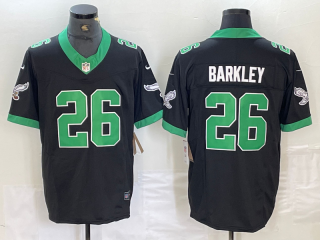 Philadelphia Eagles #26 Saquon Barkley black 2023 F.U.S.E. Vapor Untouchable