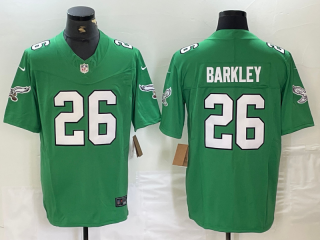 Philadelphia Eagles #26 Saquon Barkley kelly green 2023 F.U.S.E. Vapor Untouchable