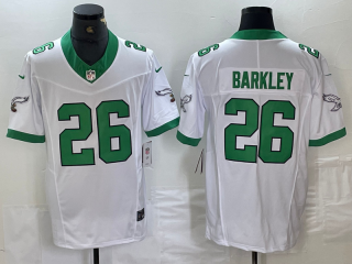Philadelphia Eagles #26 Saquon Barkley White 2023 F.U.S.E. Vapor Untouchable