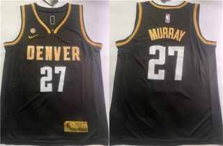 Denver Nuggets #27 Jamal Murray Black With NO.6 Patch Stitched Jersey