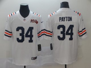 Chicago Bears #34 Walter Payton White 100th Season Vapor Untouchable Limited Stitched NFL Jersey